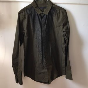 Izzue Collection Snakeskin pattern Dress Shirt